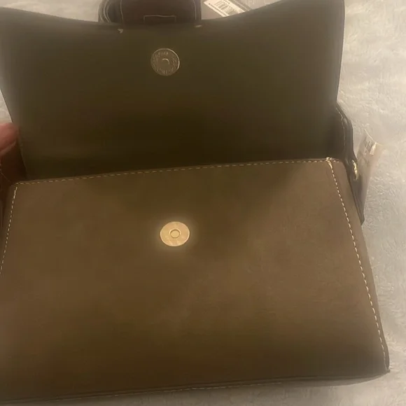 Olive True Religion Snap Closure Bag - Picture 6 of 9